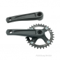 Preview: Kurbelgarnituren Aluminium schwarz, 32T