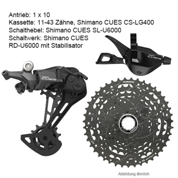Preview: Antrieb 1x10 Shimano CUES / 11-43 Zähne