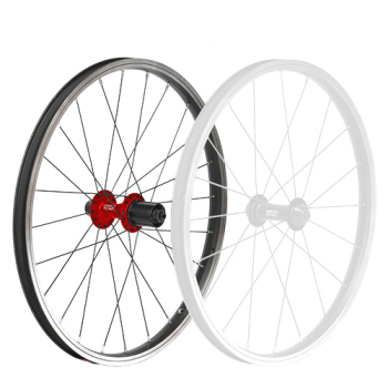 Hinterrad KUbikes 20 Zoll - laser red