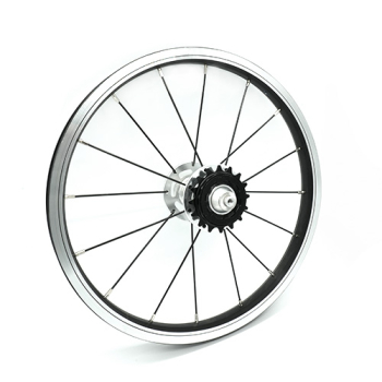 Hinterrad KUbikes 16 Zoll superlight mit Zahnkranz