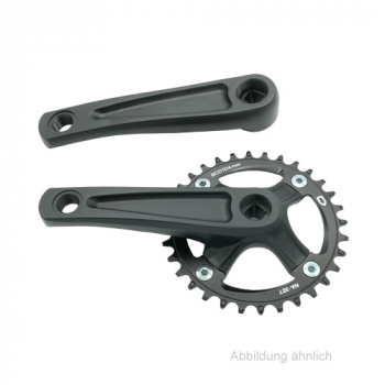 Kurbelgarnituren Aluminium schwarz, 32T