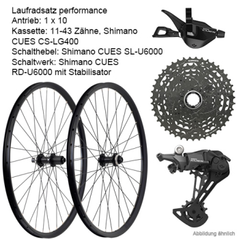 Preview: Antrieb/LRS 27,5+29 performance/Shimano CUES 10-fach/11-43Z