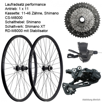 Preview: Antrieb/LRS 27,5 performance / Shimano Deore XT 11-fach