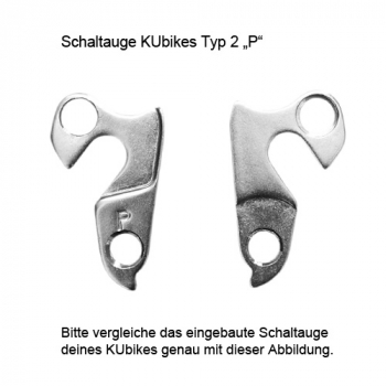 Schaltauge KUbikes Typ 2 "P"