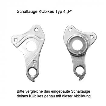 Schaltauge KUbikes Typ 4 "P"