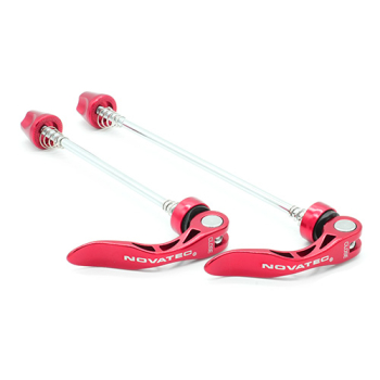 Schnellspanner Set Novatec light laser red