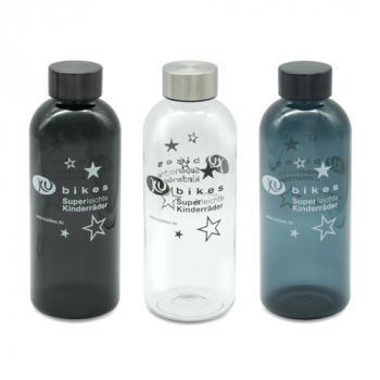 KUbikes-Flasche in drei Farben