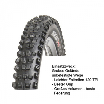 27,5" Kenda Hellkat Pro, Faltreifen
