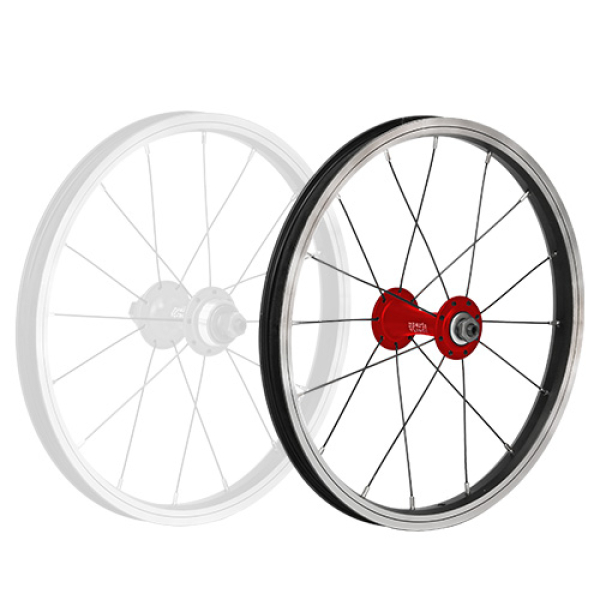 Vorderrad KUbikes 16 Zoll - laser red