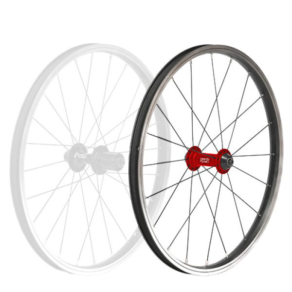 Vorderrad KUbikes 20 Zoll - laser red