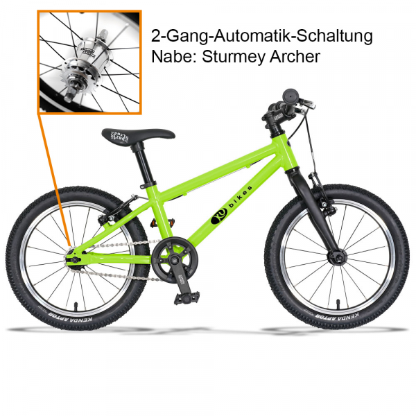 KUbikes 16L MTB 2-Gang
