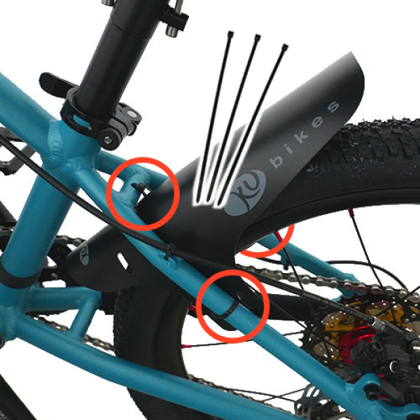 Mudguards für KUbikes Disc-Brake - schwarz