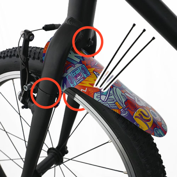 Mudguards für KUbikes V-Brake - comic