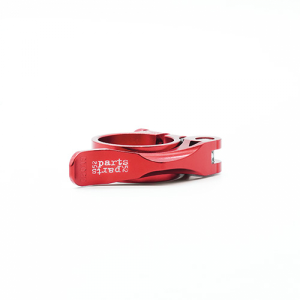 Sattelklemme mit Schnellspanner laser red / laser blue (31,8 mm)