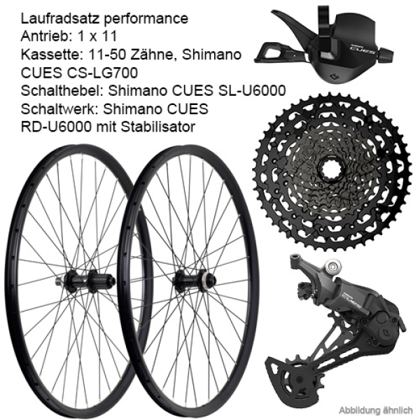 Antrieb/LRS 27-29 - LRS performance/ Shimano CUES 11-fach